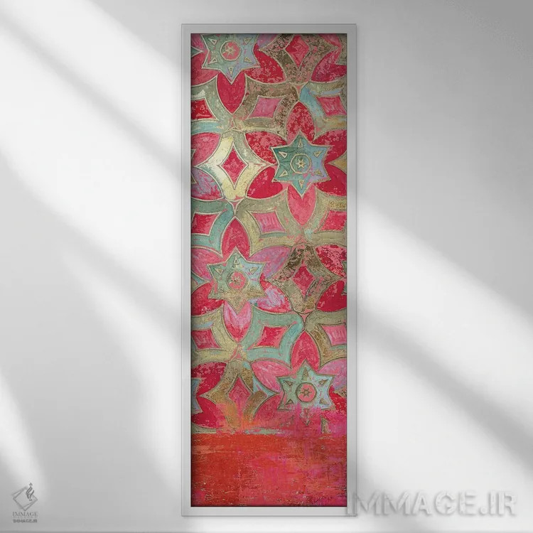 تابلو تزئینی III اثر ایمی ویلسون - نمای قابدار سفید