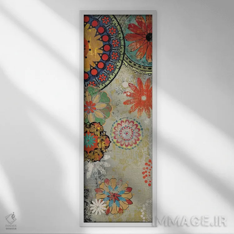تابلو کاروان I اثر ایمی ویلسون - نمای قابدار سفید