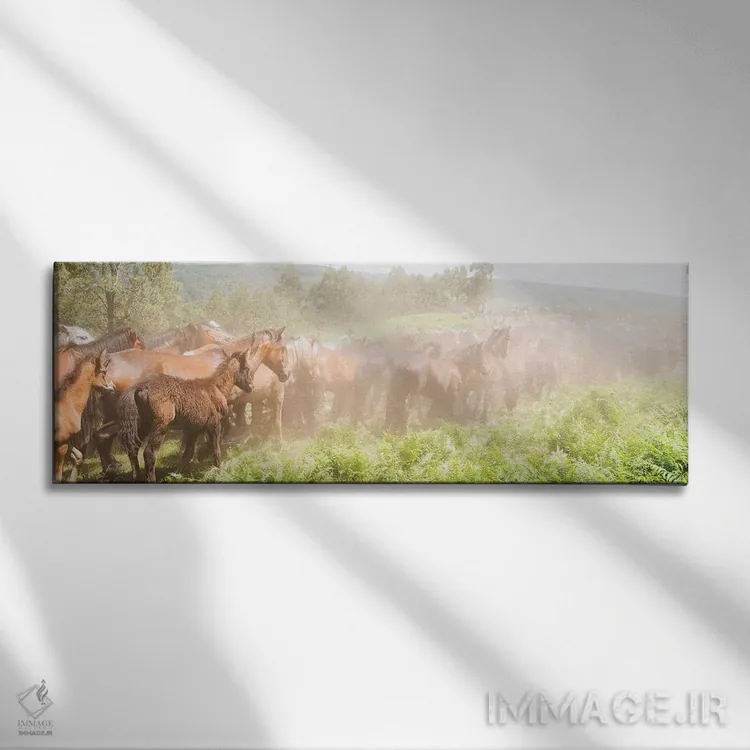 تابلو گردهمایی (دامها) اثر اندرو لِوِر - نمای روبهرو روی دیوار