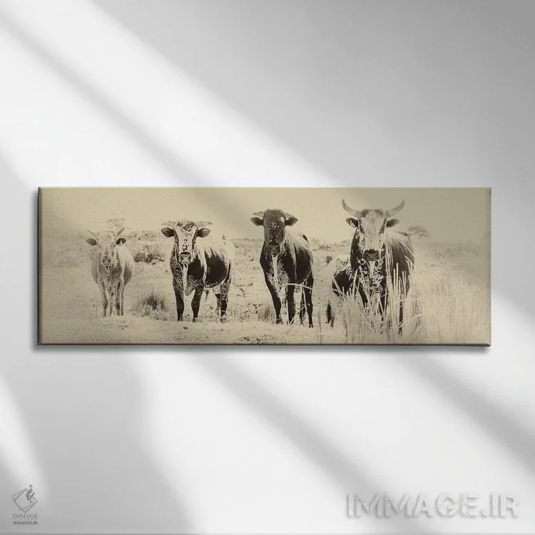 تابلو گروه اثر اندرو لِوِر - نمای روبهرو روی دیوار