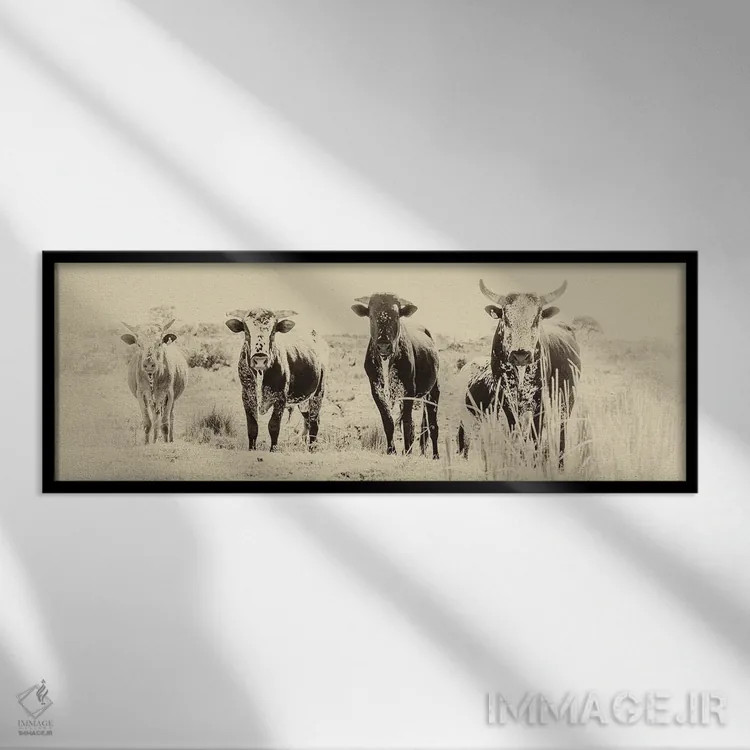 تابلو گروه اثر اندرو لِوِر - نمای قابدار مشکی