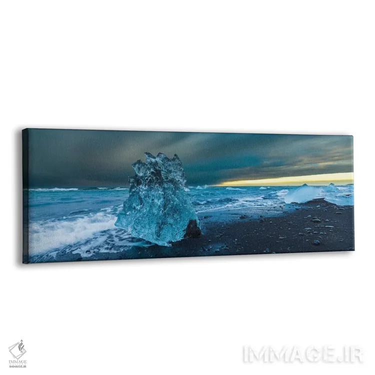 تابلو Iceland I,تکههای یخی، ایسلند I اثر آرت وولف (عکاس حیات وحش آمریکایی) - نمای پرسپکتیو محصول