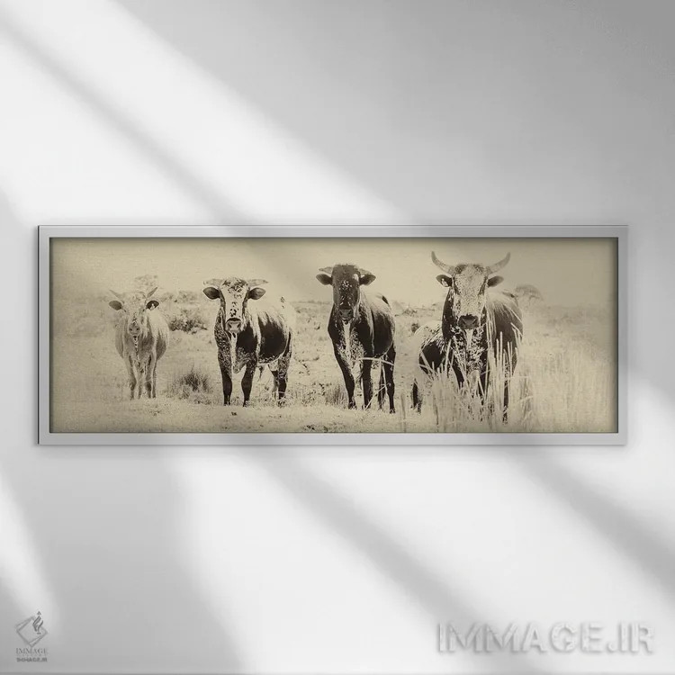 تابلو گروه اثر اندرو لِوِر - نمای قابدار سفید