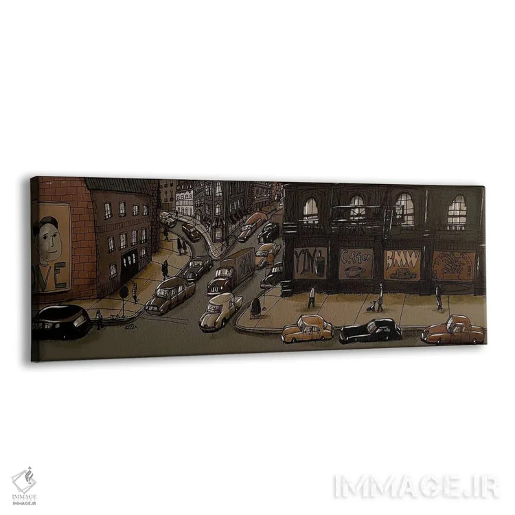 تابلو قاشق چرب (اصطلاح: رستوران ساده) اثر آرون ووتن - نمای پرسپکتیو محصول