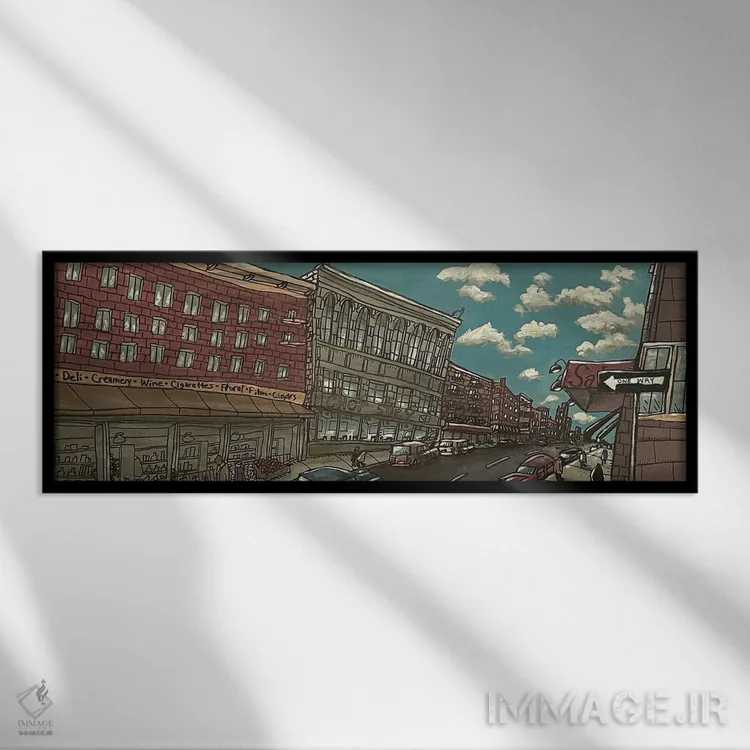 تابلو چاپ سوی (غذای آسیایی) اثر آرون ووتن - نمای قابدار مشکی