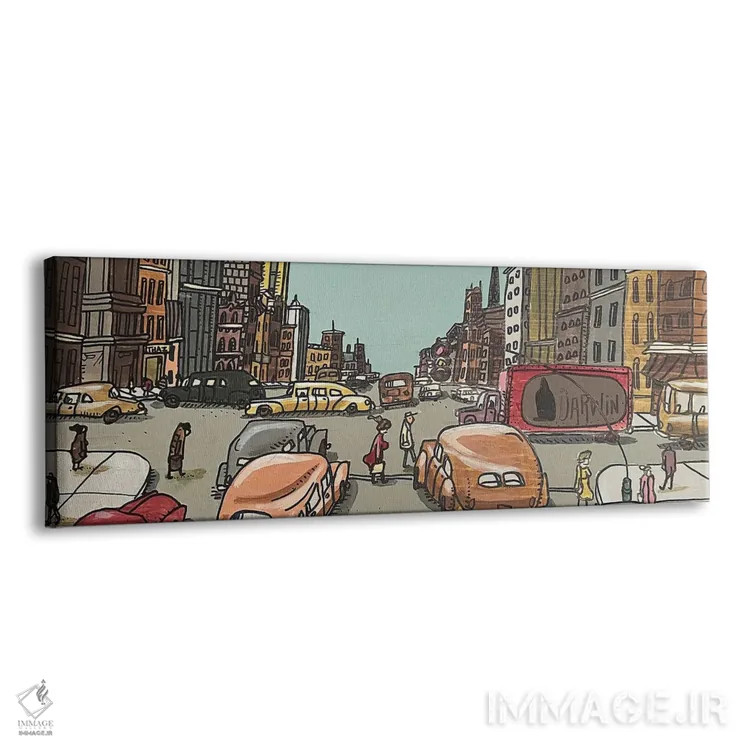 تابلو خیابان پنجم (نیویورک) اثر آرون ووتن - نمای پرسپکتیو محصول