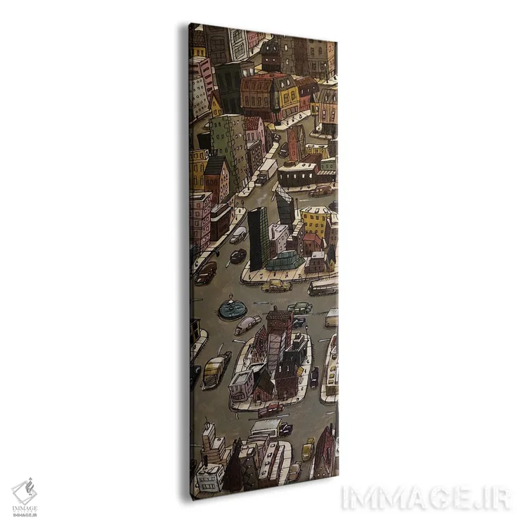 تابلو شهر بیپایان A اثر آرون ووتن - نمای پرسپکتیو محصول