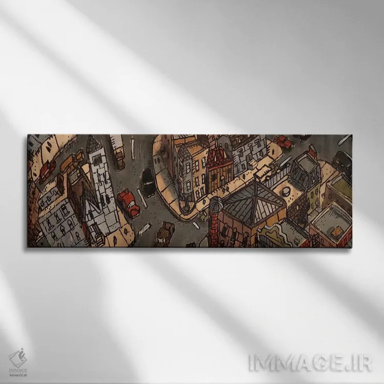 تابلو راجرز پارک (شیکاگو) اثر آرون ووتن - نمای روبهرو روی دیوار