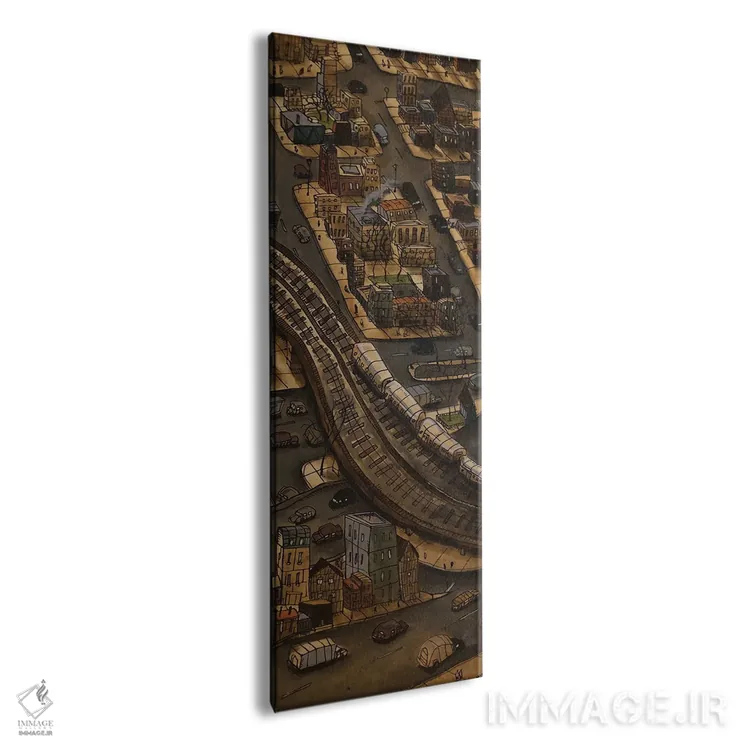 تابلو شهر بیپایان D اثر آرون ووتن - نمای پرسپکتیو محصول