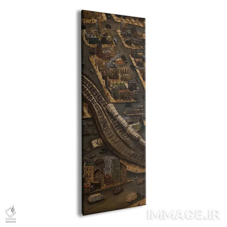 تابلو شهر بیپایان D اثر آرون ووتن - نمای پرسپکتیو محصول