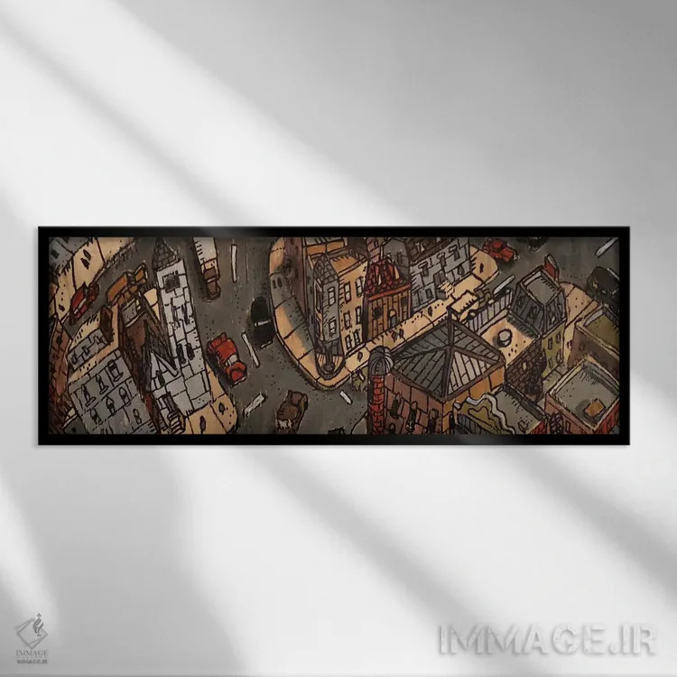 تابلو راجرز پارک (شیکاگو) اثر آرون ووتن - نمای قابدار مشکی