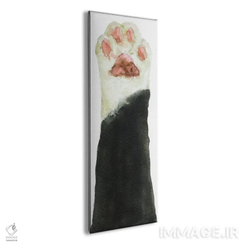 تابلو پنجهٔ گربهٔ سیاه دو رنگ اثر آلکسی دیمیتریویچ شمیروف - نمای پرسپکتیو محصول