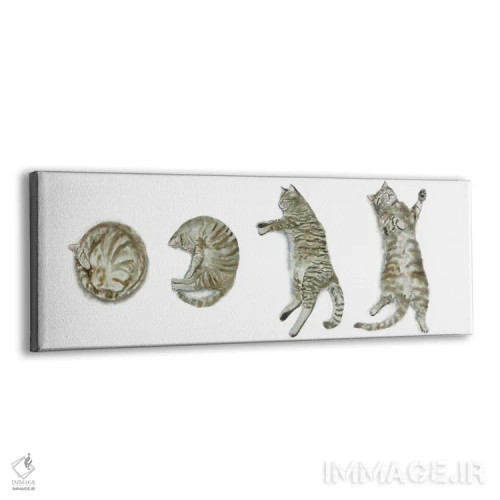 تابلو گربهی خالدار خوابیده اثر آلکسی دیمیتریویچ شمیروف - نمای پرسپکتیو محصول