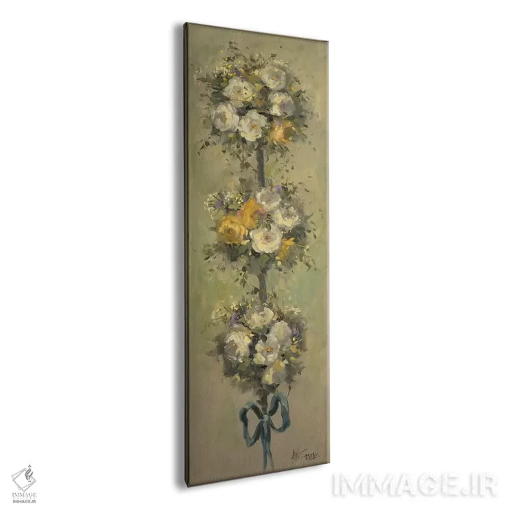 تابلو دستهگل هرسشده دو اثر الین استیونز - نمای پرسپکتیو محصول