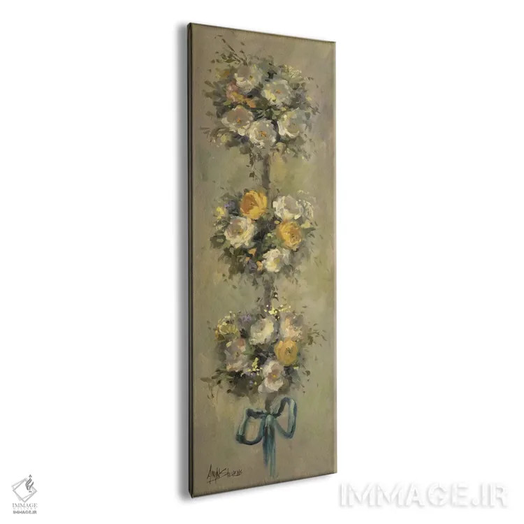 تابلو دستهگل هرسشده یک اثر الین استیونز - نمای پرسپکتیو محصول