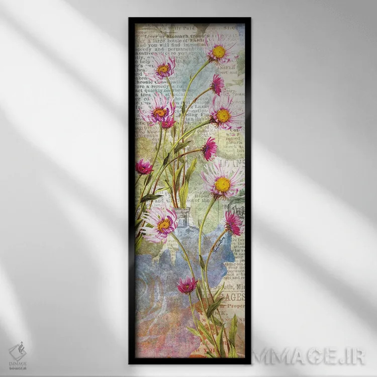 تابلو نامههایی از باغ اثر هنرِ چونی - نمای قابدار مشکی