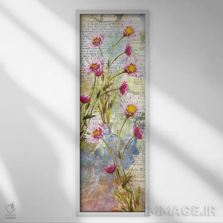 تابلو نامههایی از باغ اثر هنرِ چونی - نمای قابدار سفید