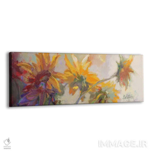 تابلو سه شکوفه بلند اثر بث اِی فورست - نمای پرسپکتیو محصول