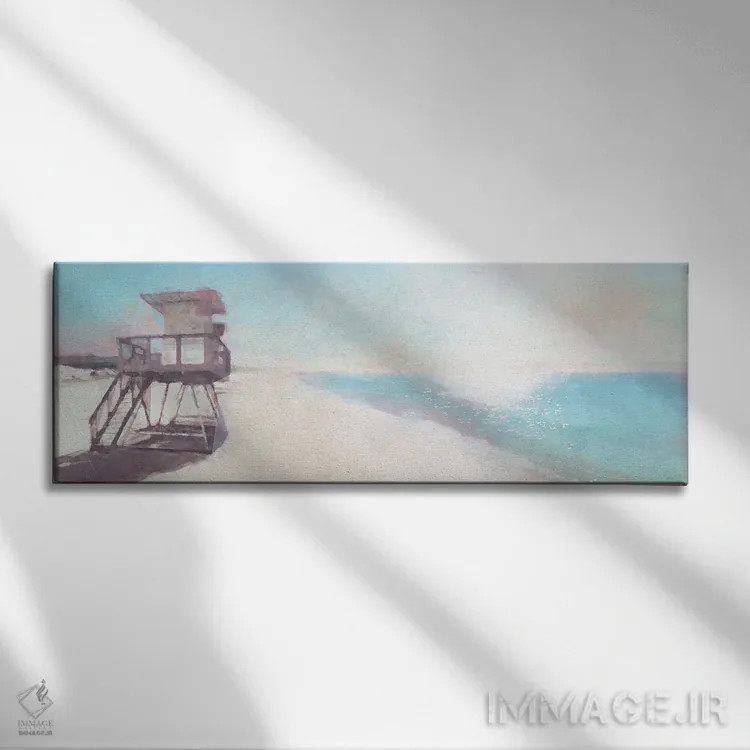 تابلو کلبهٔ تنها اثر نوا بی - نمای روبهرو روی دیوار