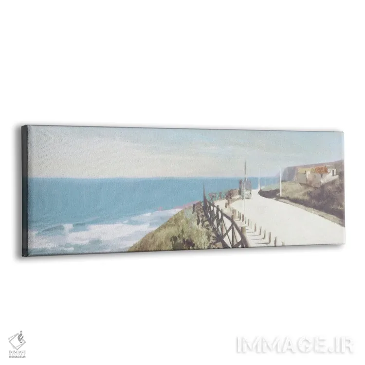 تابلو کلبهای بر فراز صخره اثر نوا بی - نمای پرسپکتیو محصول