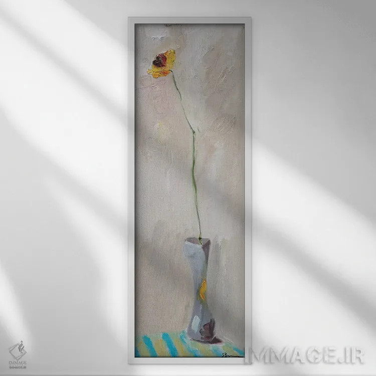 تابلو مجرد و آمادهٔ آشنایی اثر بردفورد برنر - نمای قابدار سفید