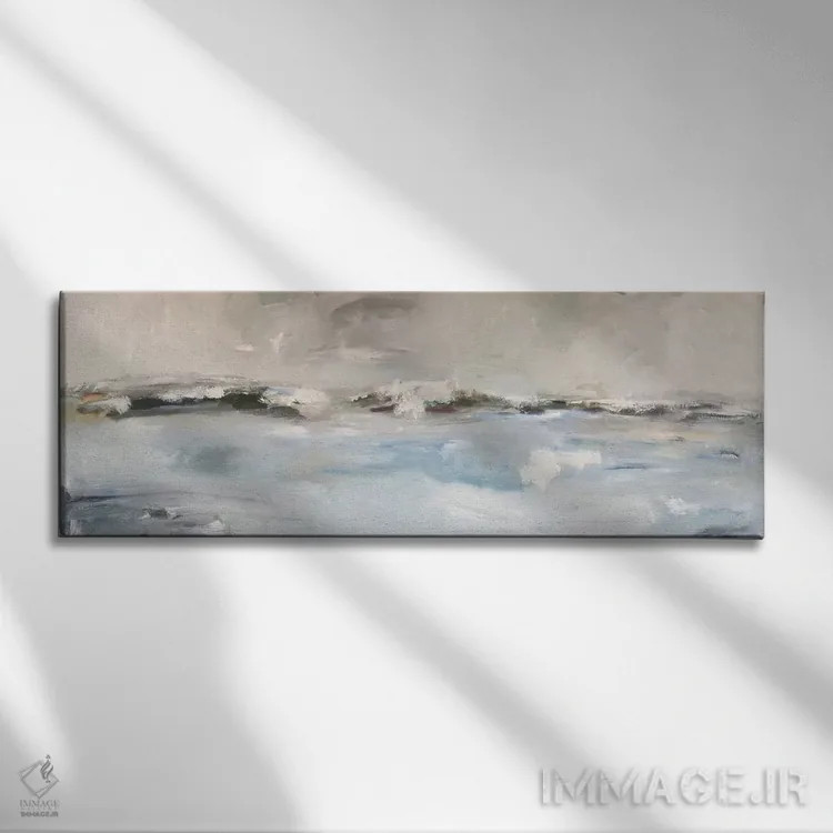 تابلو موج بدون زمین (اصطلاح دریایی) اثر بردفورد برنر - نمای روبهرو روی دیوار