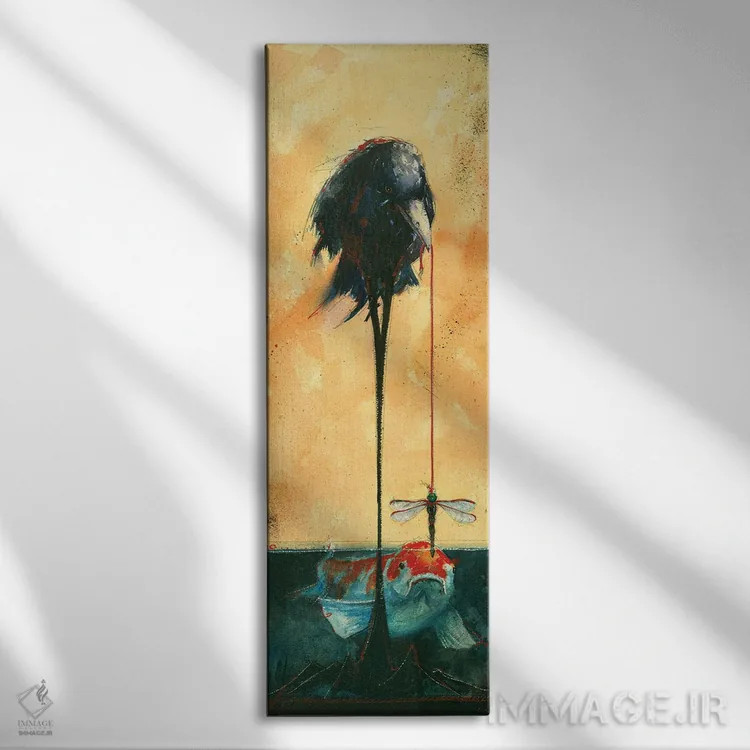 تابلو رفتم ماهیگیری اثر بارتون دگراف - نمای روبهرو روی دیوار