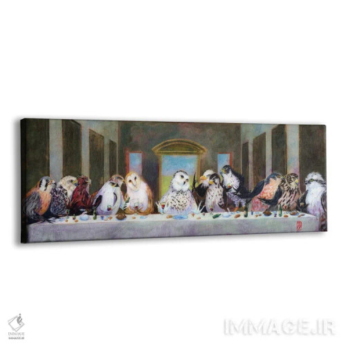تابلو پرندگان شکارچی اثر بارتون دگراف - نمای پرسپکتیو محصول