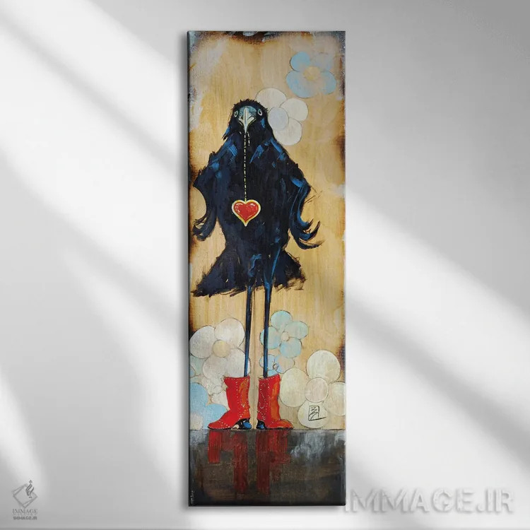 تابلو دختر درخشان اثر بارتون دگراف - نمای روبهرو روی دیوار