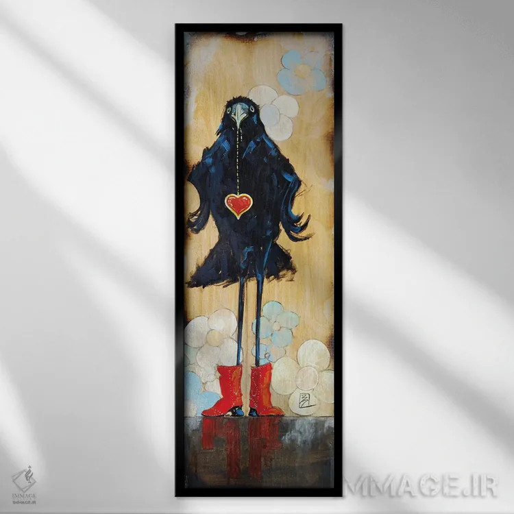 تابلو دختر درخشان اثر بارتون دگراف - نمای قابدار مشکی