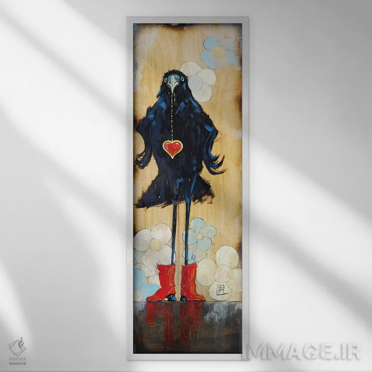 تابلو دختر درخشان اثر بارتون دگراف - نمای قابدار سفید