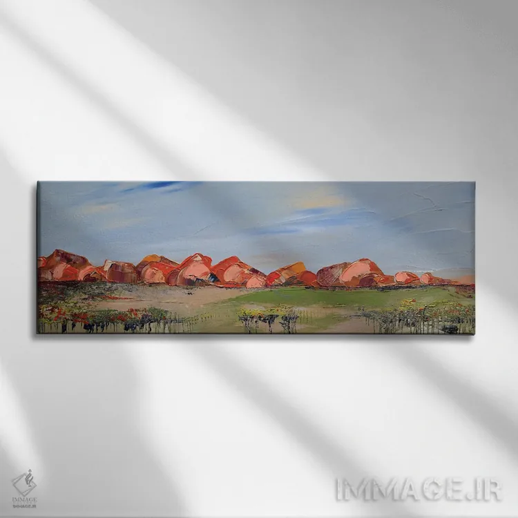تابلو نور اولگا (منظره یا نام خاص) اثر برایدی اوبرایان - نمای روبهرو روی دیوار