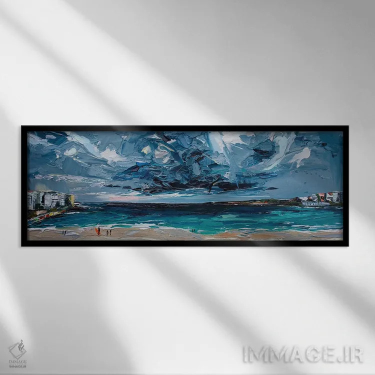 تابلو لانینیا بوندی (پدیدهٔ آبوهوایی) اثر برایدی اوبرایان - نمای قابدار مشکی