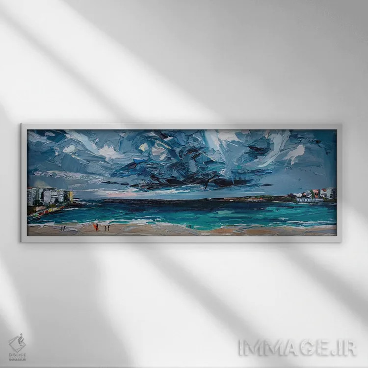 تابلو لانینیا بوندی (پدیدهٔ آبوهوایی) اثر برایدی اوبرایان - نمای قابدار سفید