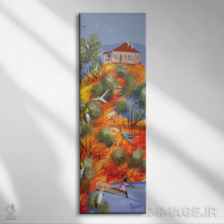 تابلو گرفتن و رها کردن اثر آدام بوگوش - نمای روبهرو روی دیوار