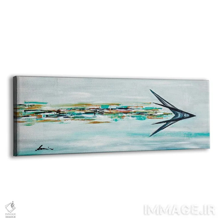 تابلو بومرنگ میانهقرن (نگاه به آینده) اثر آنجلا بیسون - نمای پرسپکتیو محصول