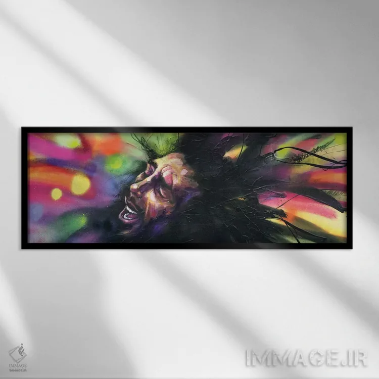 تابلو مارلی اثر آرت برادران اسوارتز (استودیوی هنری) - نمای قابدار مشکی