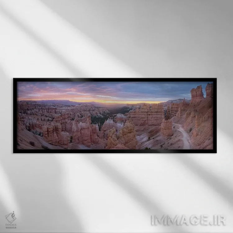 تابلو طلوع بریس اثر استیو برکلی - نمای قابدار مشکی