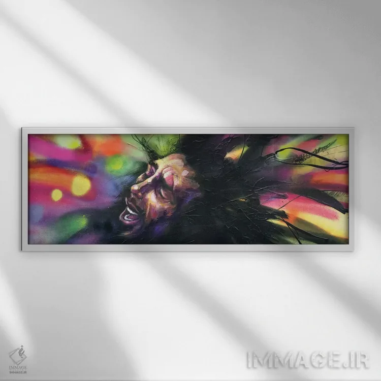 تابلو مارلی اثر آرت برادران اسوارتز (استودیوی هنری) - نمای قابدار سفید