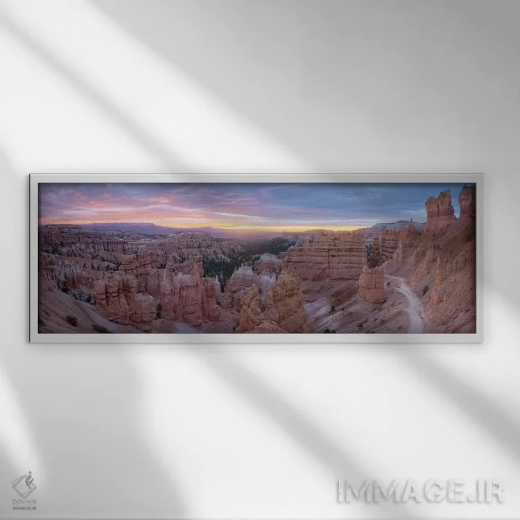 تابلو طلوع بریس اثر استیو برکلی - نمای قابدار سفید