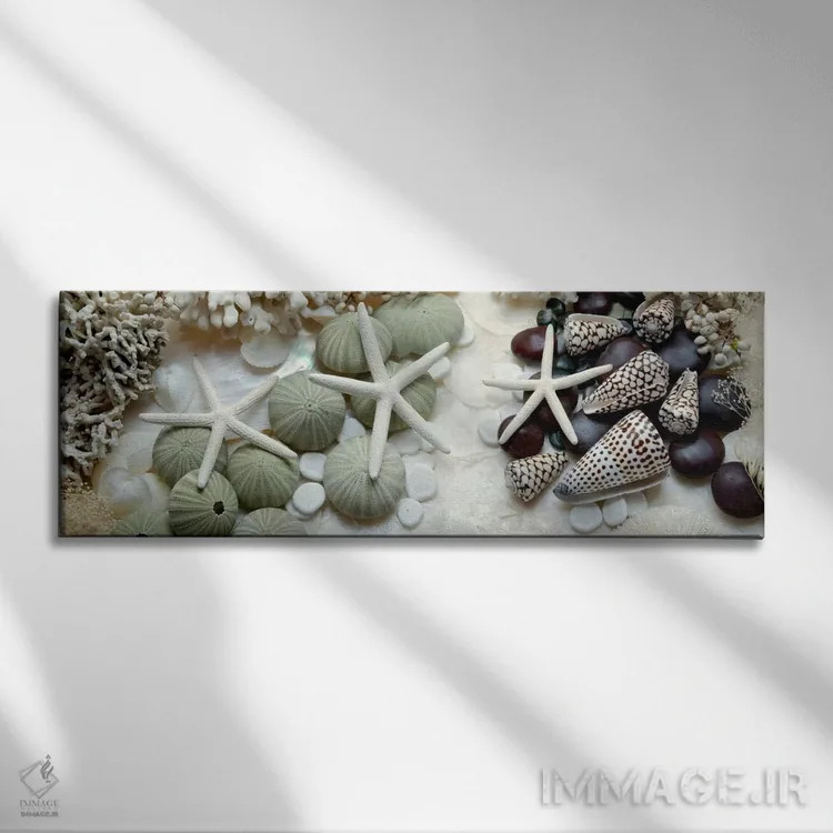 تابلو حوضچه جزر و مد جزیره II اثر آلن بلاوشتاین - نمای روبهرو روی دیوار