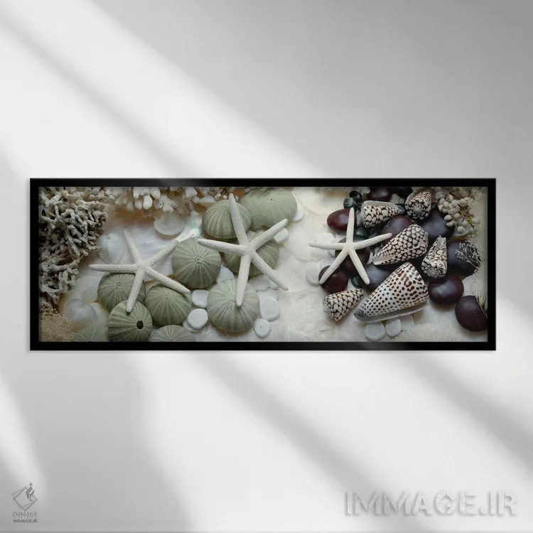 تابلو حوضچه جزر و مد جزیره II اثر آلن بلاوشتاین - نمای قابدار مشکی