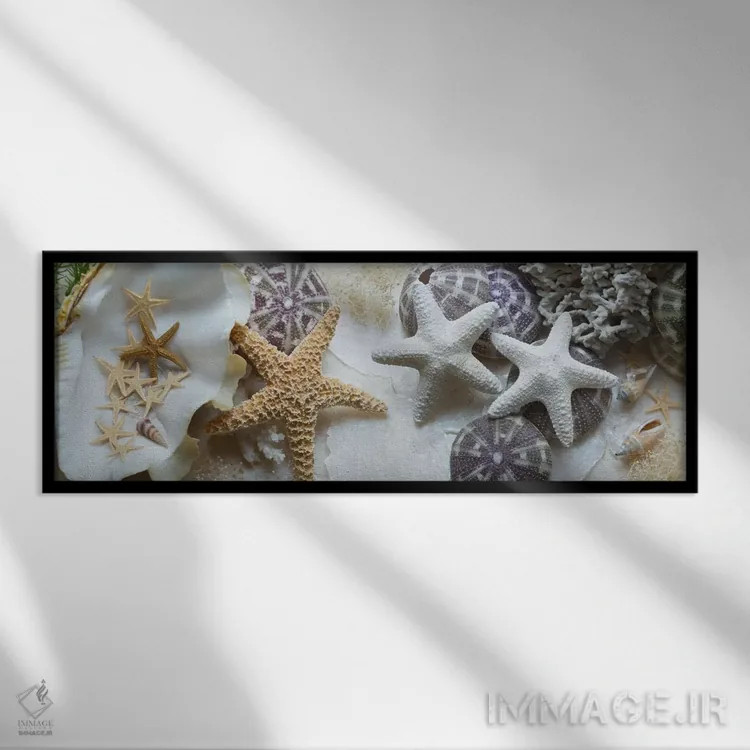 تابلو حوضچه جزر و مد جزیره IV اثر آلن بلاوشتاین - نمای قابدار مشکی