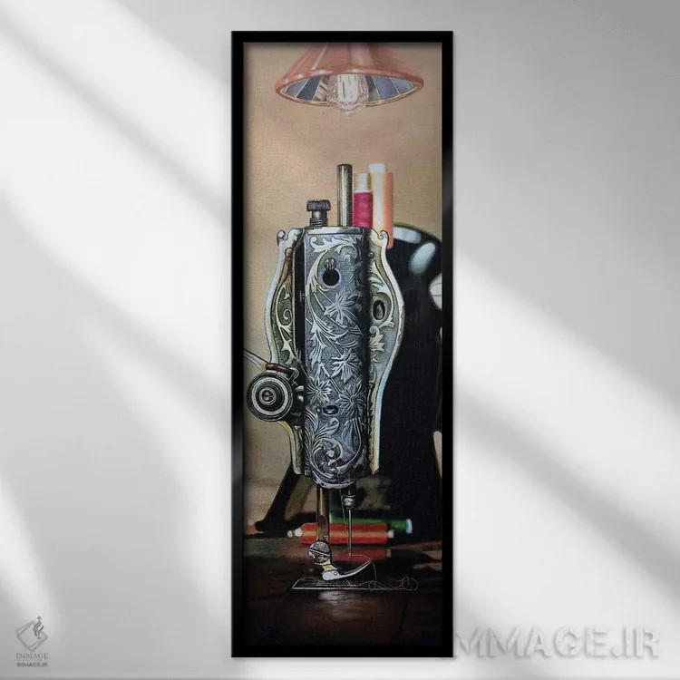 تابلو ماشین XIII اثر جی.بلو استودیو (استودیو هنری) - نمای قابدار مشکی