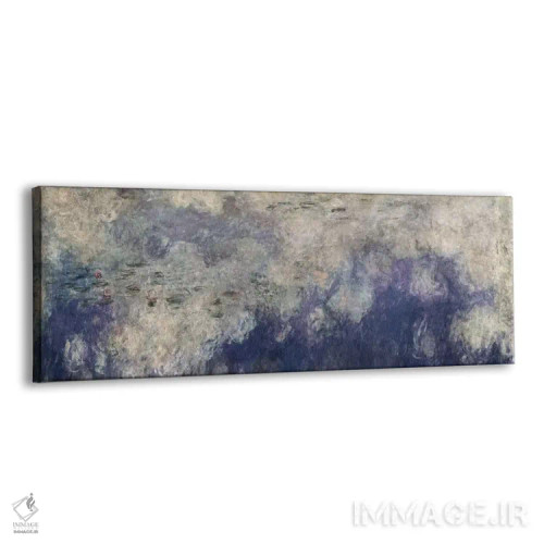 تابلو نیلوفرهای آبی اثر کلود مونه (نقاش معروف فرانسوی) - نمای پرسپکتیو محصول