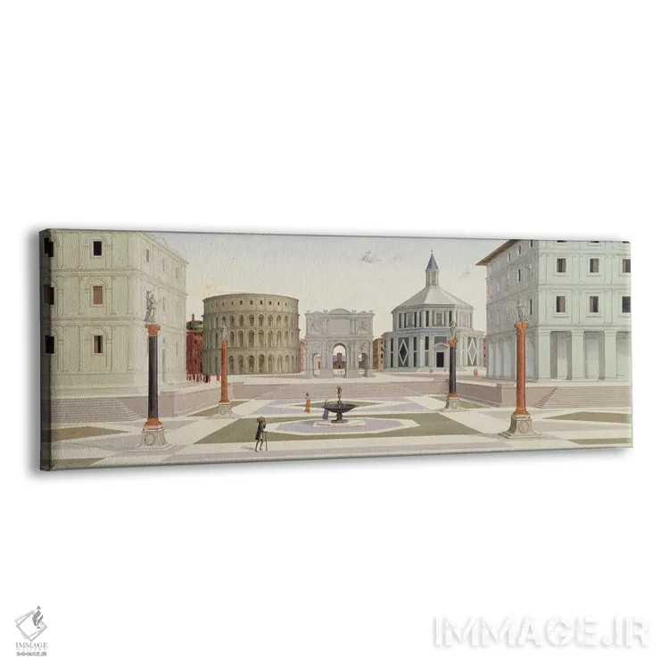 تابلو شهر آرمانی، حدود ۱۴۸۰ اثر فرا کارناواله (نقاش رنسانس) - نمای پرسپکتیو محصول