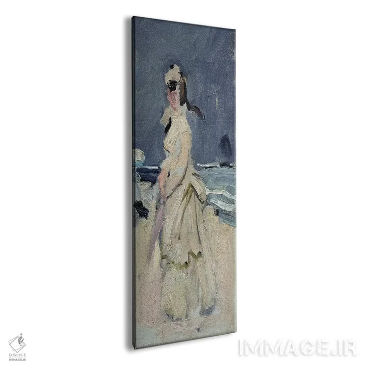 تابلو کامی در ساحل، ۱۸۷۰-۷۱ اثر کلود مونه (نقاش معروف فرانسوی) - نمای پرسپکتیو محصول