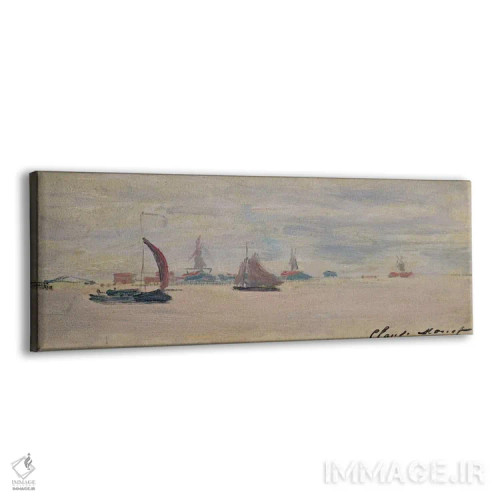 تابلو نمای رودخانه فورزان، ۱۸۷۱ اثر کلود مونه (نقاش معروف فرانسوی) - نمای پرسپکتیو محصول