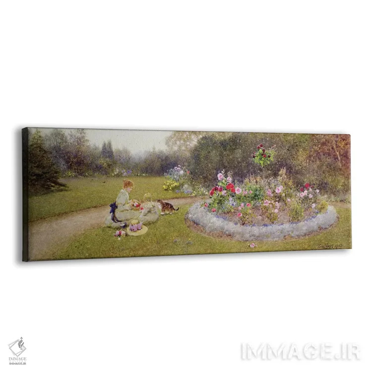 تابلو باغ رز، ۱۹۰۳ اثر توماس جیمز لوید - نمای پرسپکتیو محصول