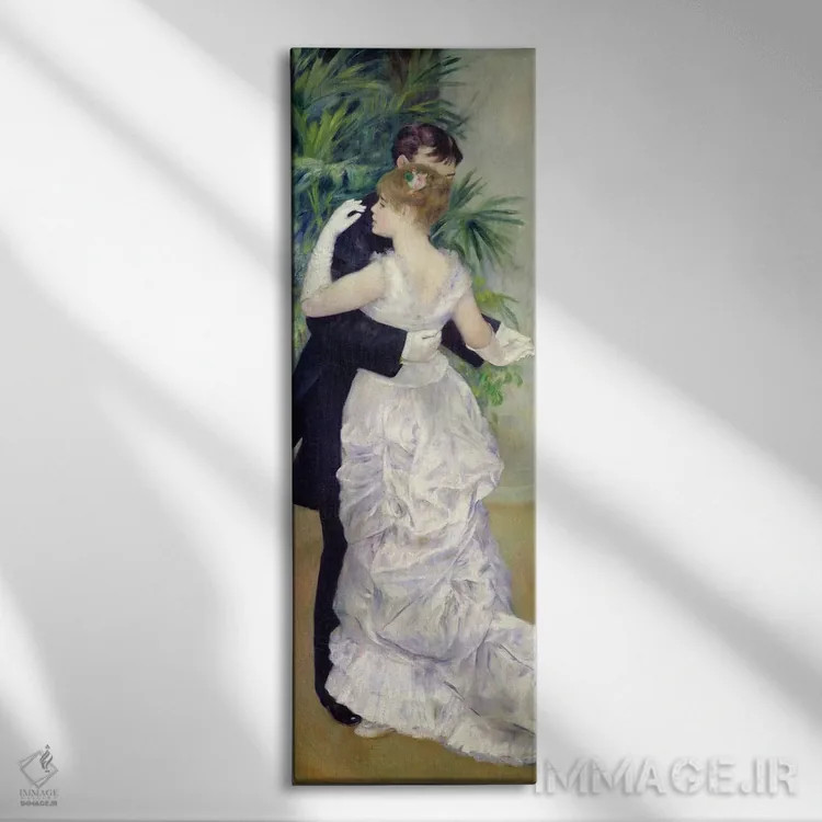 تابلو 1883,رقص در شهر، ۱۸۸۳ اثر پیر-اوگوست رنوار - نمای روبهرو روی دیوار